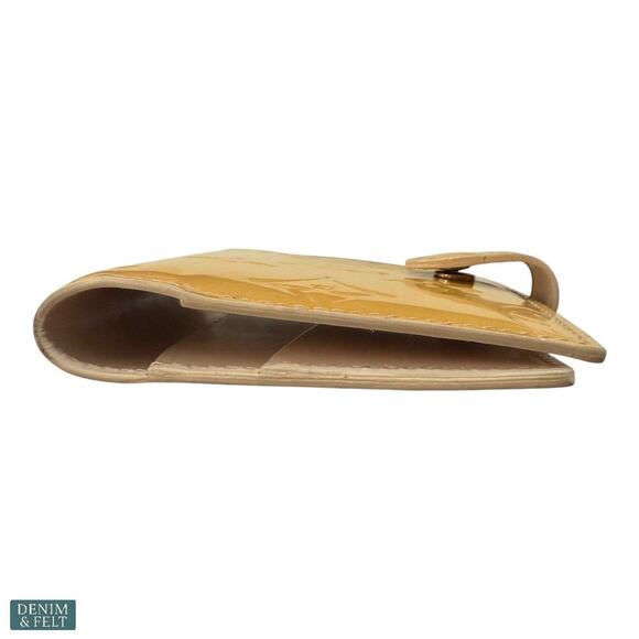 Louis Vuitton Vernis Monogram Compact Wallet Yellow Patent Leather France - Picture 8 of 11